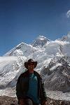 Stuart Palmer in front of Mount Everest